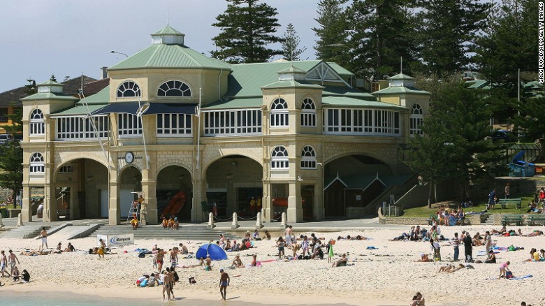 Great beaches are among the attractions of Australia&#39;s west coast city of Perth. With hot summers and mild winters, the city has a reputation for outdoor activities including water sports and cycling. 