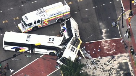 bus crash newark jersey buses dead commuter crashed friday two