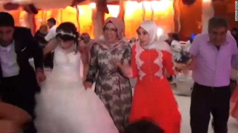 Video shows bombing at a Turkish wedding