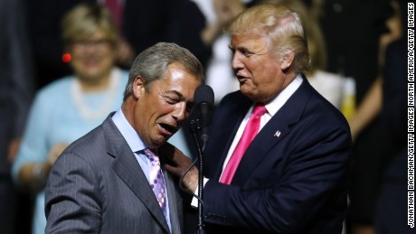 Nigel Farage: Trump like a 'silverback gorilla'