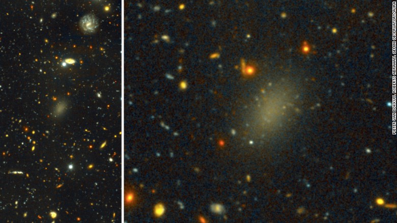 Say hello to dark galaxy Dragonfly 44. Like our Milky Way, it has a halo of spherical clusters of stars around its core. 