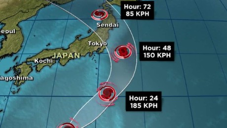 Japan braces for a third typhoon in a week