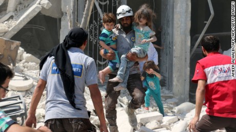 Bombs dropped on children's funeral