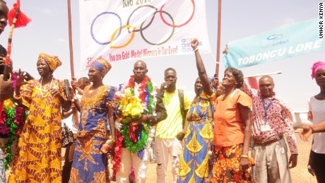 Olympic refugee team returns as heroes
