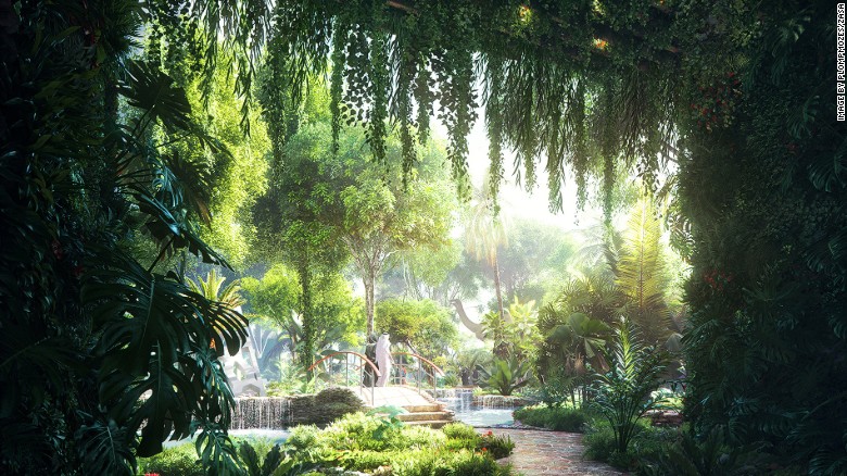 The latest architectural wonder slated for construction in Dubai: a rainforest inside a skyscraper hotel. 