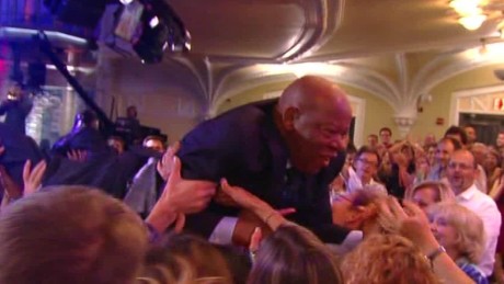 Rep. John Lewis crowd surfs on 'The Late Show'