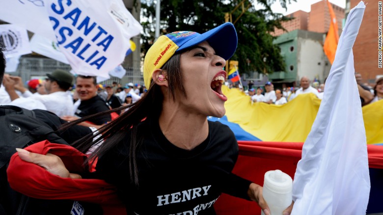 Tensions were running high as protesters marched, but the event remained peaceful.