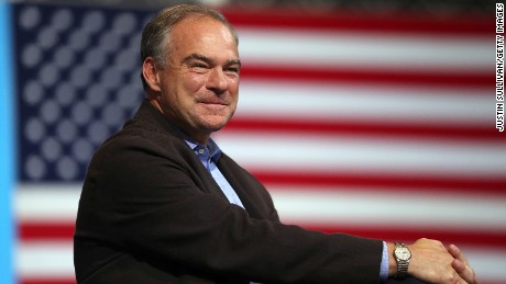 Kaine debate night guests highlight public service record in Virginia