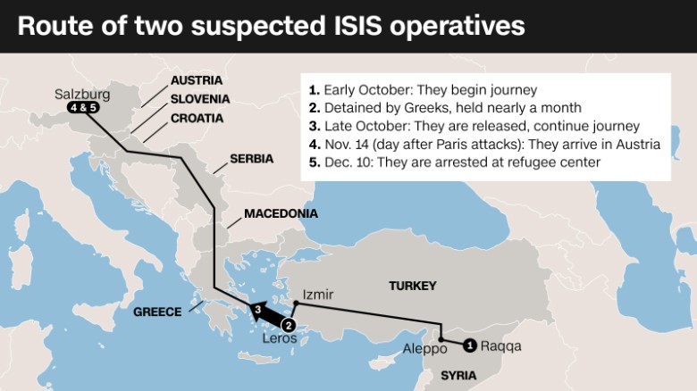 Suspected ISIS operative map graphic