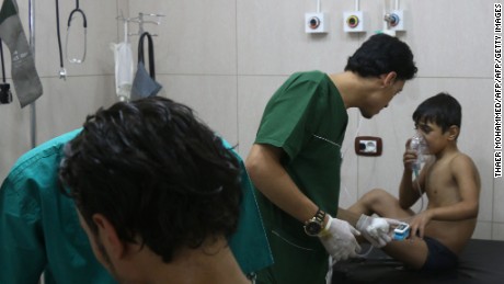 Aleppo hit after alleged chlorine attack