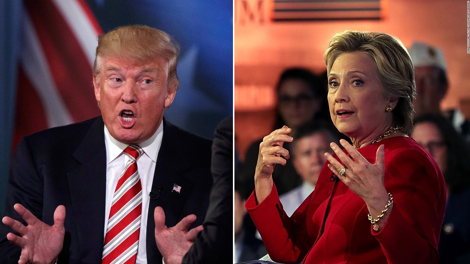 Clinton, Trump throwdown at presidential forum