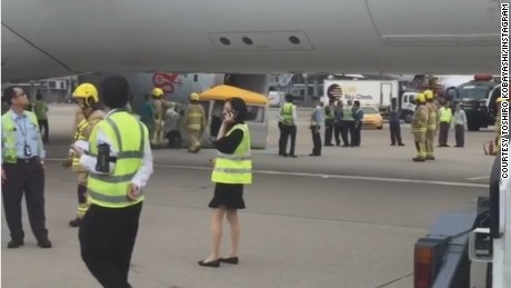 Passenger plane hits van