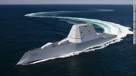 $3B stealth warship sets sail