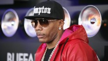 NEW YORK, NY - JANUARY 31:  Recording artist Nelly attends The Playboy Party at The Bud Light Hotel Lounge, on Friday, January 31, 2014 in New York City.  (Photo by Chelsea Lauren/Getty Images for Playboy)