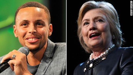 Steph Curry backs Clinton for president; will stand for anthem but supports protest