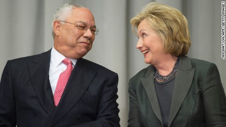 Clinton doesn't want to talk about Powell's emails