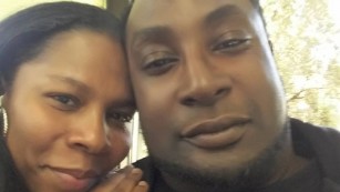 Protests broke out in North Carolina after an officer fatally shot Keith Lamont Scott , shown with his wife, Rakeyia Scott, at an apartment complex in Charlotte.
