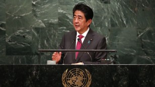 Japanese Prime Minister Shinzo Abe.