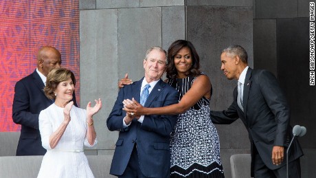 The friendship of George W. Bush and Michelle Obama