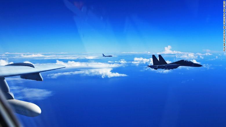 The Chinese Air Force sent more than 40 aircraft to the West Pacific near the Japanese island of Okinawa in late September.