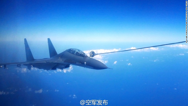 Japan scrambled a fighter jet as 8 Chinese planes flew over the Miyako Strait.