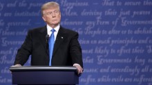 Presidential Debate: Hillary Clinton puts Donald Trump on defense ...