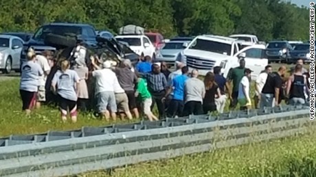 Good Samaritans rescue 9-year-old from flipped SUV