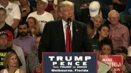 Trump touts debate performance in Florida rally