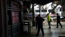 The crash happened during the rush-hour commute.