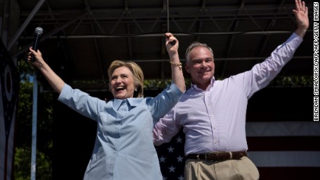Kaine has been Clinton's face on the fundraising circuit
