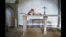 ISIS destroyed ancient Christian shrines and churches like this 13th-century church in the Assyrian town of Telskuf, not far from Mosul in the Nineveh plains. 