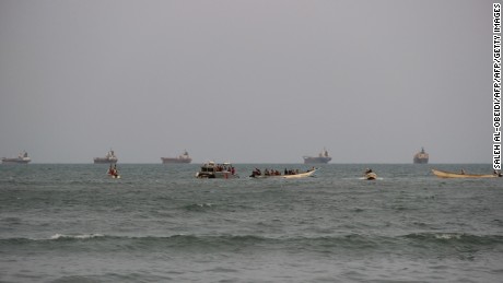 Aid ship hit by rebels' airstrike