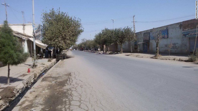 Streets in Kabul are empty as the heavy fighting continues.