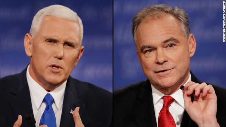 Interruptions and clashes at VP debate