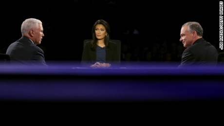 The number of times Elaine Quijano said 'gentlemen' or 'please' at Tuesday's vice presidential debate