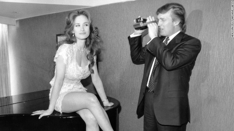 Donald Trump photographs a Playmate hopeful in 1993. 