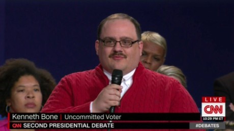 And the winner of the presidential debate is... Ken Bone