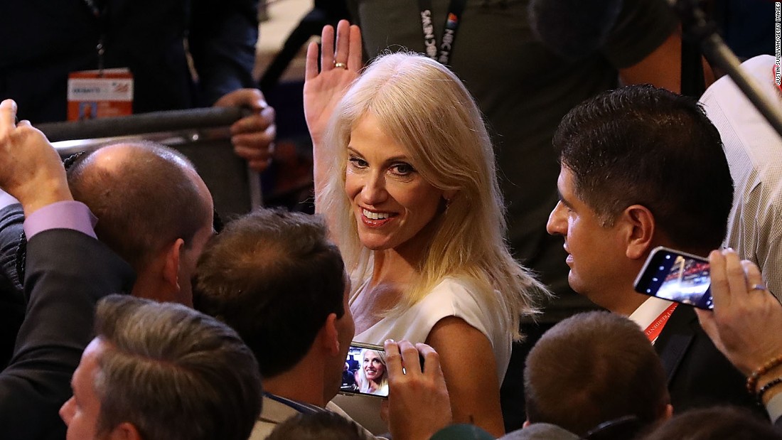 Conway touts Trump's 'drain the swamp' message, admits 'we are behind'