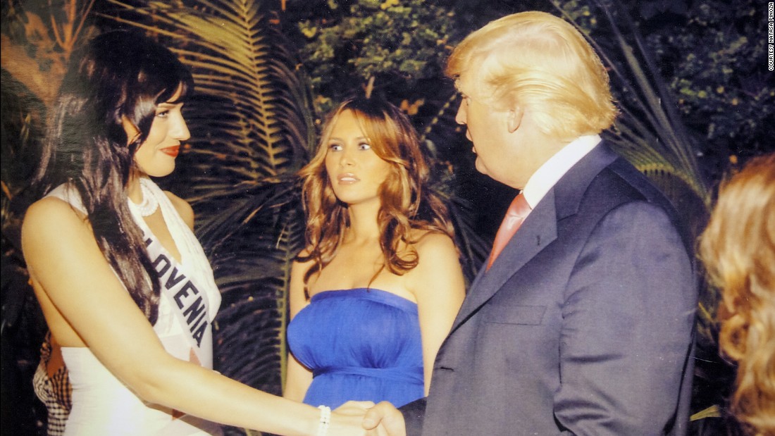 Natasha Pinoza recuerda haber conocido a Donald Trump en una fiesta. Dice que no se sintió humillada ni incómoda.