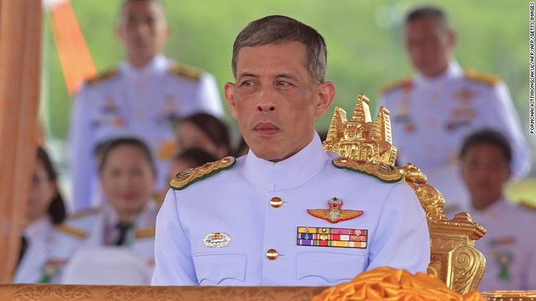 Thailand&#39;s Crown Prince Maha Vajiralongkorn attends the annual royal ploughing ceremony at Sanam Luang in Bangkok on May 13, 2015.