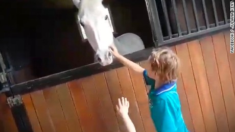 Boy sells enough lemonade to buy a pony