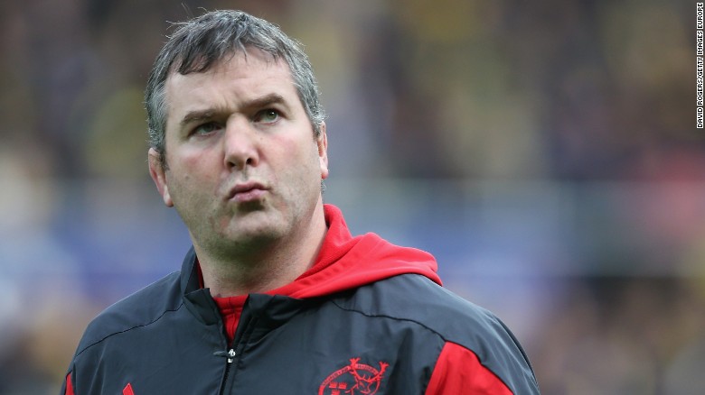 Munster coach and former Irish rugby international Anthony Foley has died, aged 42.