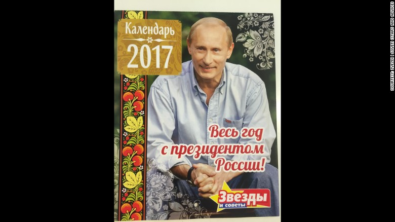 The 2017 Vladimir Putin calendar is now on sale, featuring photographs and several quotes from the Russian President. &quot;The whole year with the President of Russia!&quot; the caption reads.