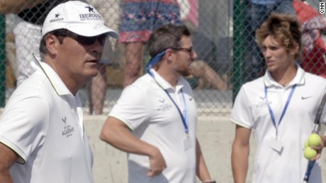 Nadal&#39;s uncle Toni, left, is the academy&#39;s head coach.