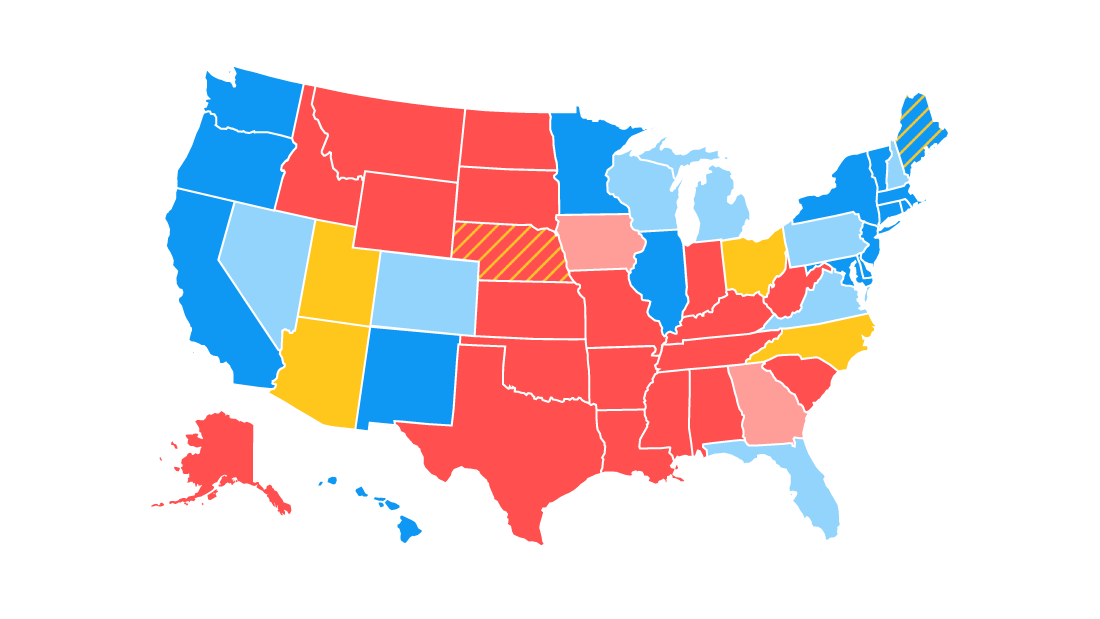 Latest electoral college map