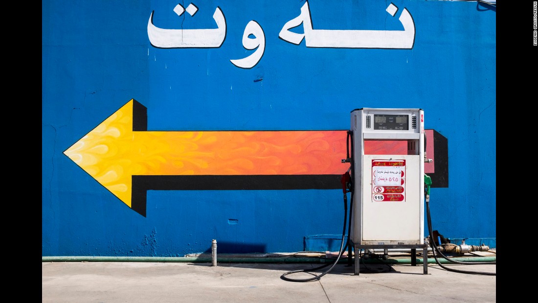 There is so much oil in Iraq that just about anybody can decide to open their own gas station, said photographer Eugenio Grosso, whose series &quot;Oil City&quot; takes a look at gas stations along a 70-mile stretch of northern Iraq. The features of each station can vary greatly. Some are large and luxurious; others are just rusty stalls standing alone.