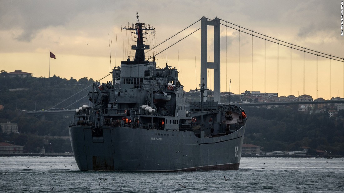 Why are Russian warships in British waters?