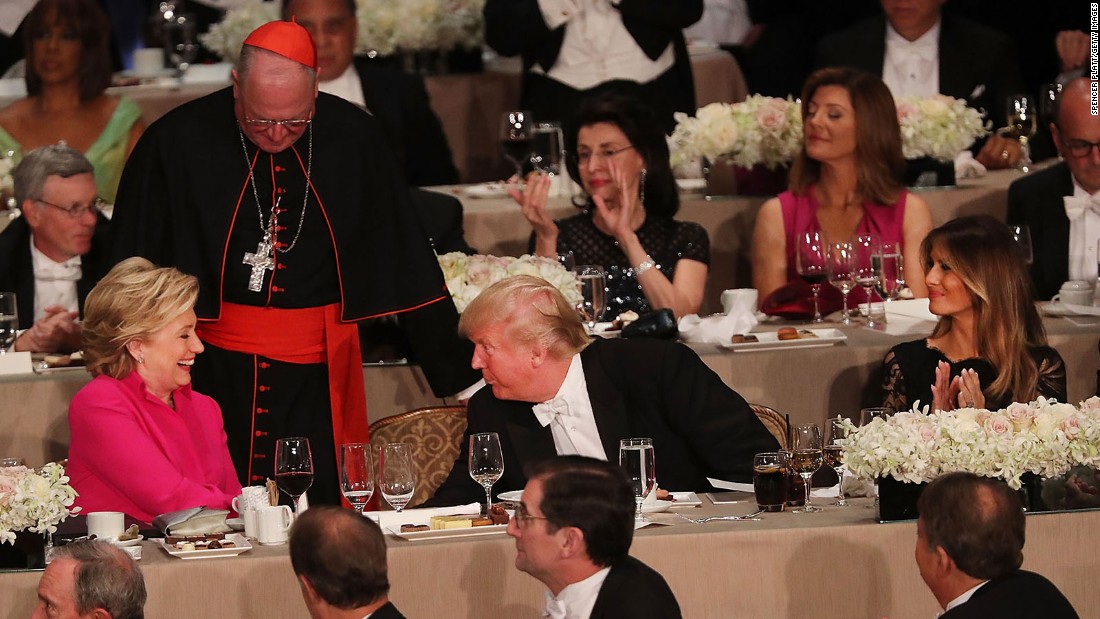 Clinton, Trump roast turns sour