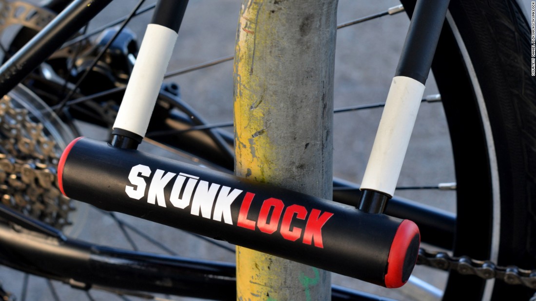 Bicycle lock that fights thieves -- by making them sick