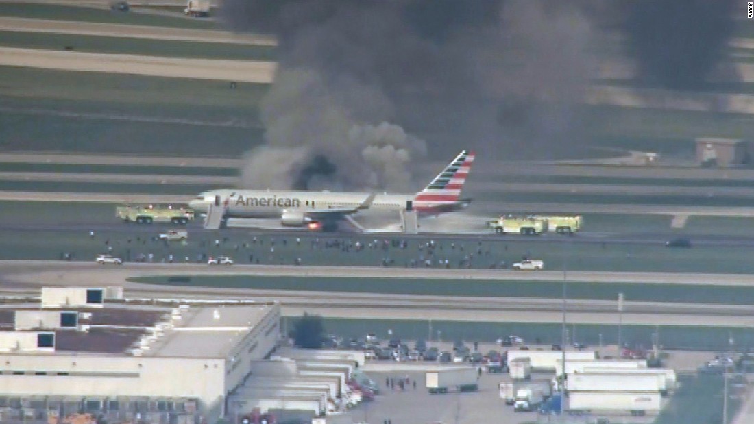 At Chicago O'Hare, American 767 catches fire on runway